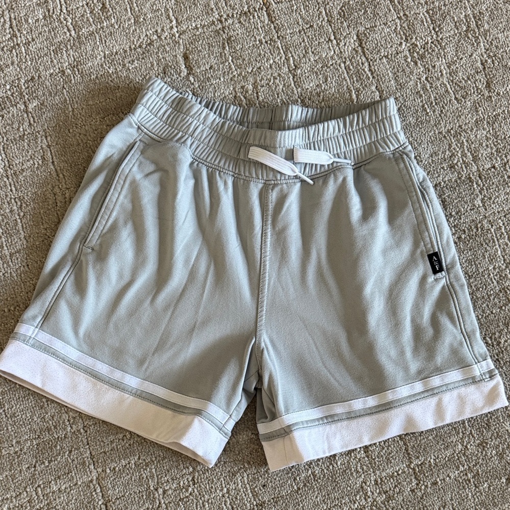 Abercrombie Kids Gray and White Cotton Shorts